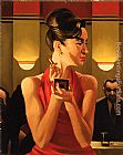 Jack Vettriano Working the Lounge painting